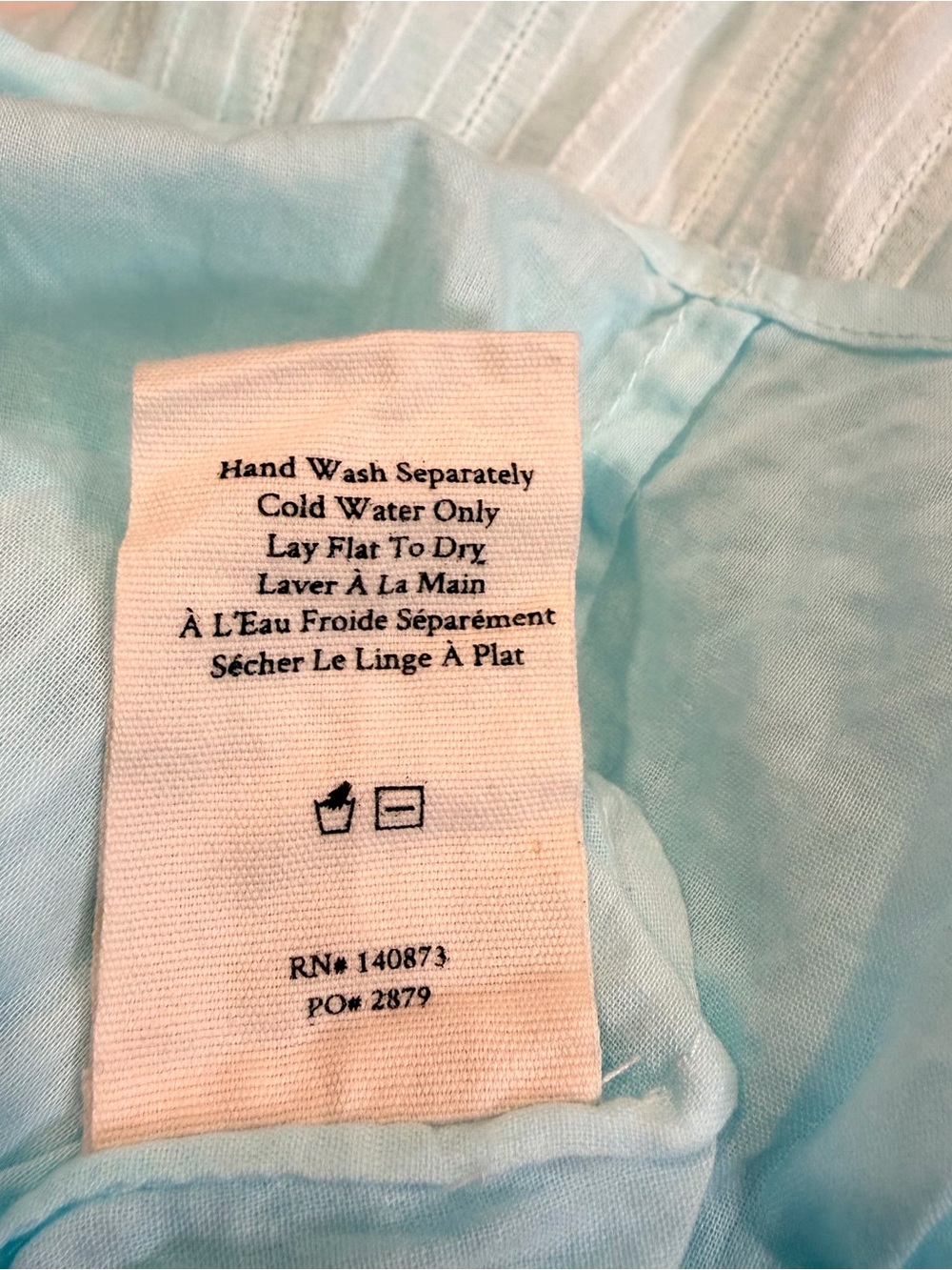LoveShackFancy Blue Hand Died Ruffle Heritage Mini Skirt - Size S - Picture 7 of 7